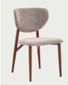 Lot de 2 chaises en bois et tissu Mello - 54 x 49 x 83.5 cm