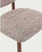 Lot de 2 chaises en bois et tissu Mello - 54 x 49 x 83.5 cm