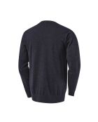 Zinal grauer Pullover aus Citywolle mit Rundhalsausschnitt