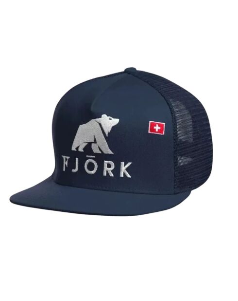 Cappello Trucker con logo blu scuro/bianco