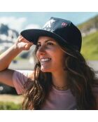 Trucker-Kappe mit Logo in Marineblau/Weiß