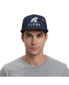 Trucker-Kappe mit Logo in Marineblau/Weiß