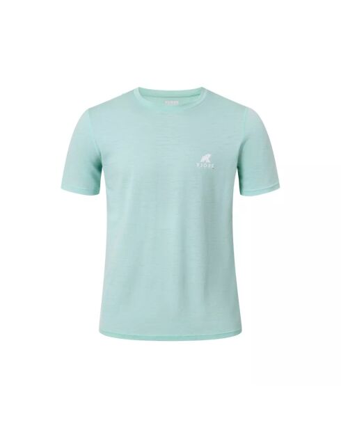 T-shirt Engelberg in lana MC 140 verde