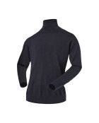Zinal grauer Rollkragenpullover aus City-Wolle