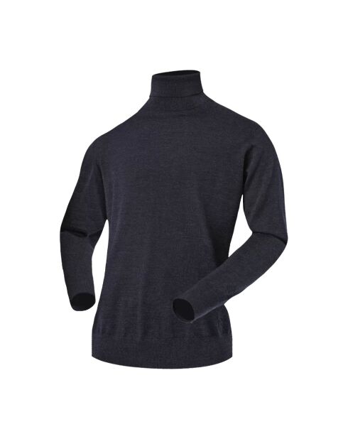 Pull en laine City col roulé gris Zinal