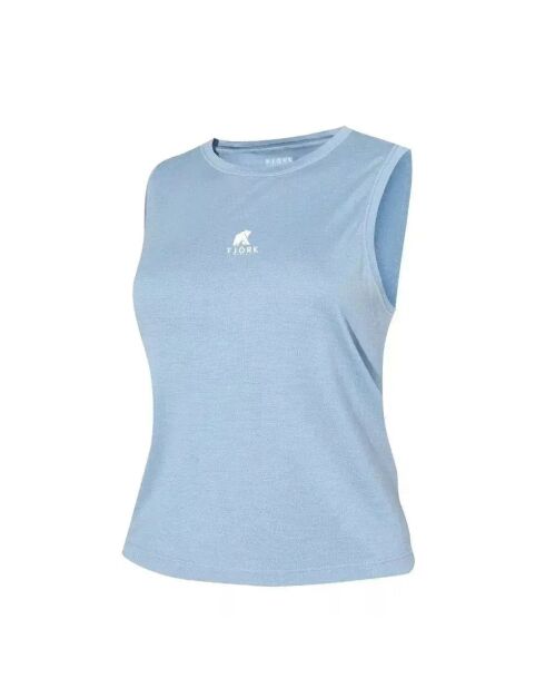 Débardeur Active en laine Merino 140 bleu