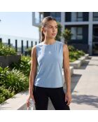 Tanktop Active Merinowolle 140 blau