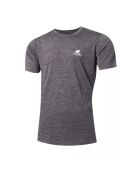 T-shirt en laine Finn MC 140 gris Zinal
