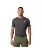 T-shirt en laine Finn MC 140 gris Zinal