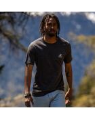 T-shirt en laine Finn MC 140 gris Zinal