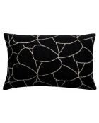 Housse de coussin Dany blanc/noir