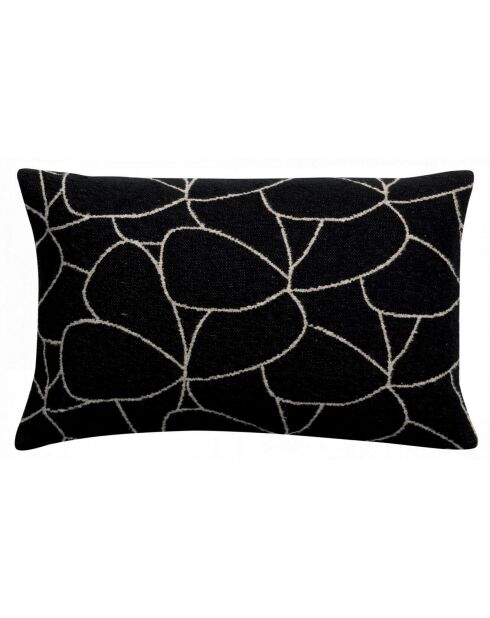 Housse de coussin Dany blanc/noir