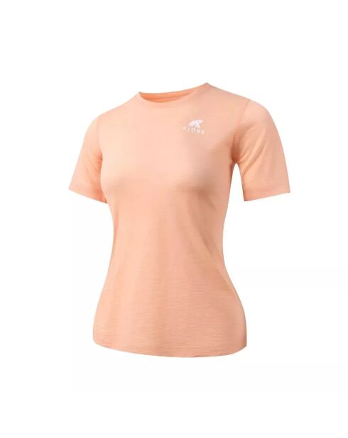Bjork MC 140 nude T-shirt van wol met 1