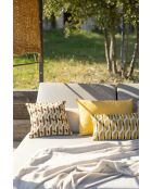 Housse de coussin en lin Zeff Céleste mangue