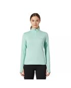 Engelberg groene Bjork Zip 210 wollen top met eerste laag