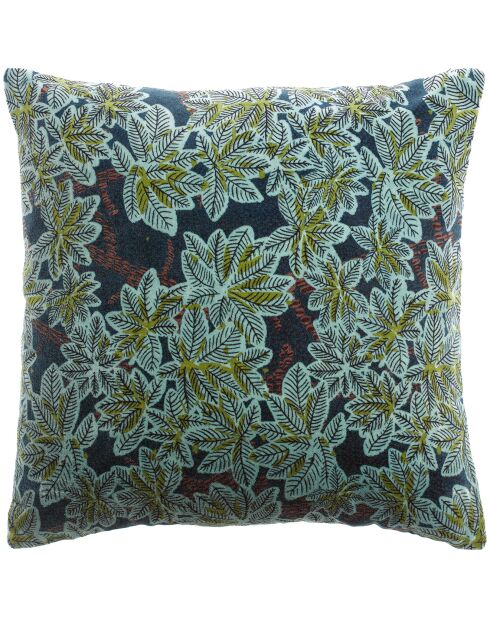 Housse de coussin Imprimé Ariane pétrole