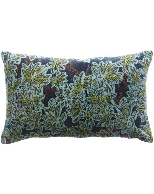 Housse de coussin Imprimé Ariane pétrole