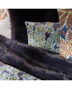 Housse de coussin Imprimé Ariane pétrole