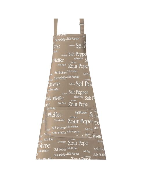Tablier de cuisine Sel & Poivre Ficelle - 80x85 cm