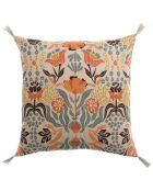 Housse de coussin imprimé en coton Youri multicolore