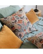 Housse de coussin imprimé en coton Youri multicolore