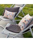 Housse de coussin imprimé en coton Youri multicolore