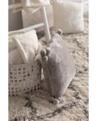 Housse de coussin Tender pompons perle