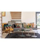 Housse de coussin Brodé en coton Suri multicolore