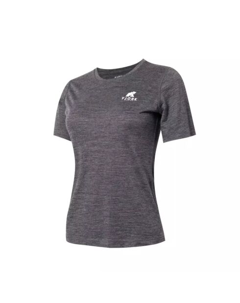 T-shirt en laine Bjork MC 140 gris foncé