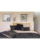 Housse de coussin Jaden caviar- 45x45 cm