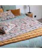 Edredon imprimé en coton Youri multicolore - 85x200 cm