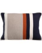 Housse de coussin jacquard recyclé Gioia marine