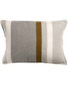 Housse de coussin jacquard recyclé Gioia perle