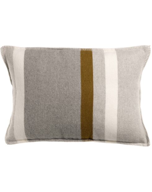 Housse de coussin jacquard recyclé Gioia perle