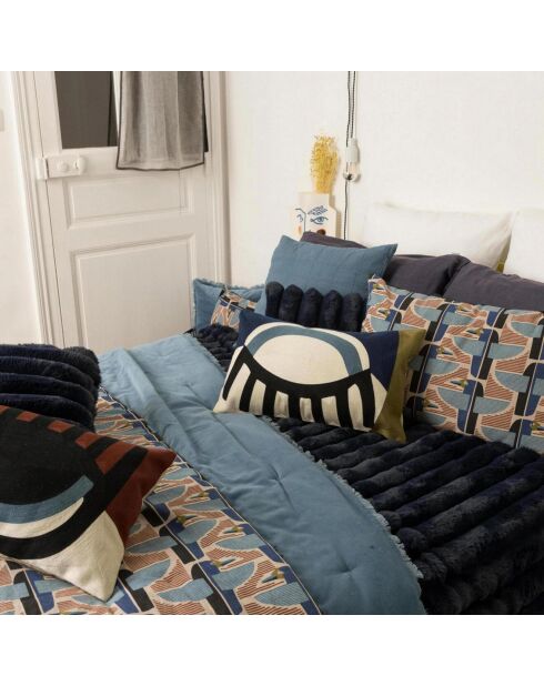 Housse de coussin Imprimé Farel multicolore