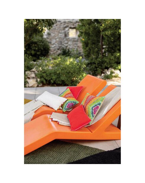 Housse de coussin Lin mélangé Nala groseille