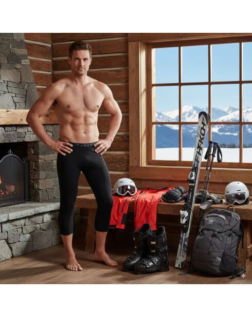 Laax Finn 210 3/4 schwarze Wollgamaschen