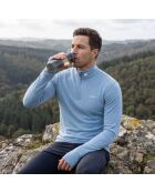 Finn Zip 210 Aletsch blaues Oberteil aus Wolle