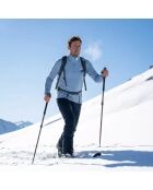Finn Zip 210 Aletsch blaues Oberteil aus Wolle