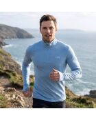 Finn Zip 210 Aletsch blaues Oberteil aus Wolle