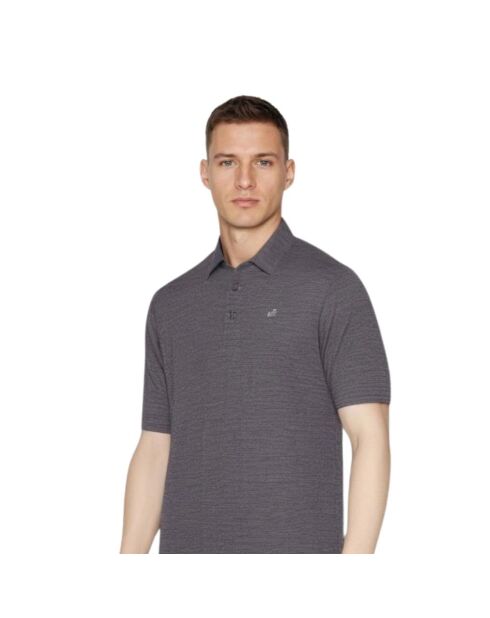 Polo en laine Rigi gris Zinal