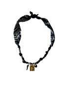 Spiritus Tarot schwarze handgefertigte Baumwollkette