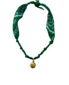 Collier en coton Astro fiole vert foncé