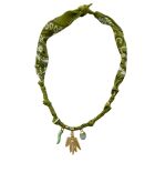 Collier en coton Astro condor olive