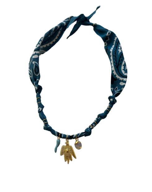 Collar de algodón vaquero azul Condor