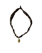 Collier en coton Spiritus fiole léopard