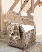 Zago Stuhl aus natürlichem Rattan - 64 x 70 x 90 cm