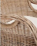 Zago Stuhl aus natürlichem Rattan - 64 x 70 x 90 cm