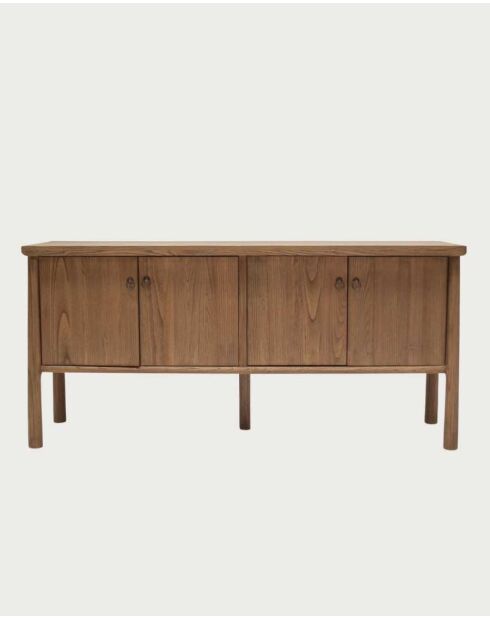 Credenza in legno massello di teak naturale Yara - 170 x 45 x 80 cm