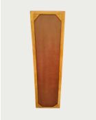 Colonna pensile con specchio in legno massello di mango Palo naturale - 40 x 25 x 140 cm